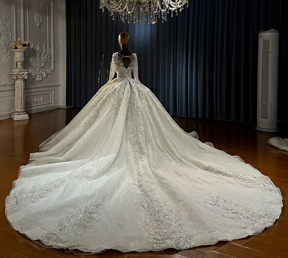 Beautiful Luxury spectacular Ball Gown Bridal Wedding Dresses - Image 3