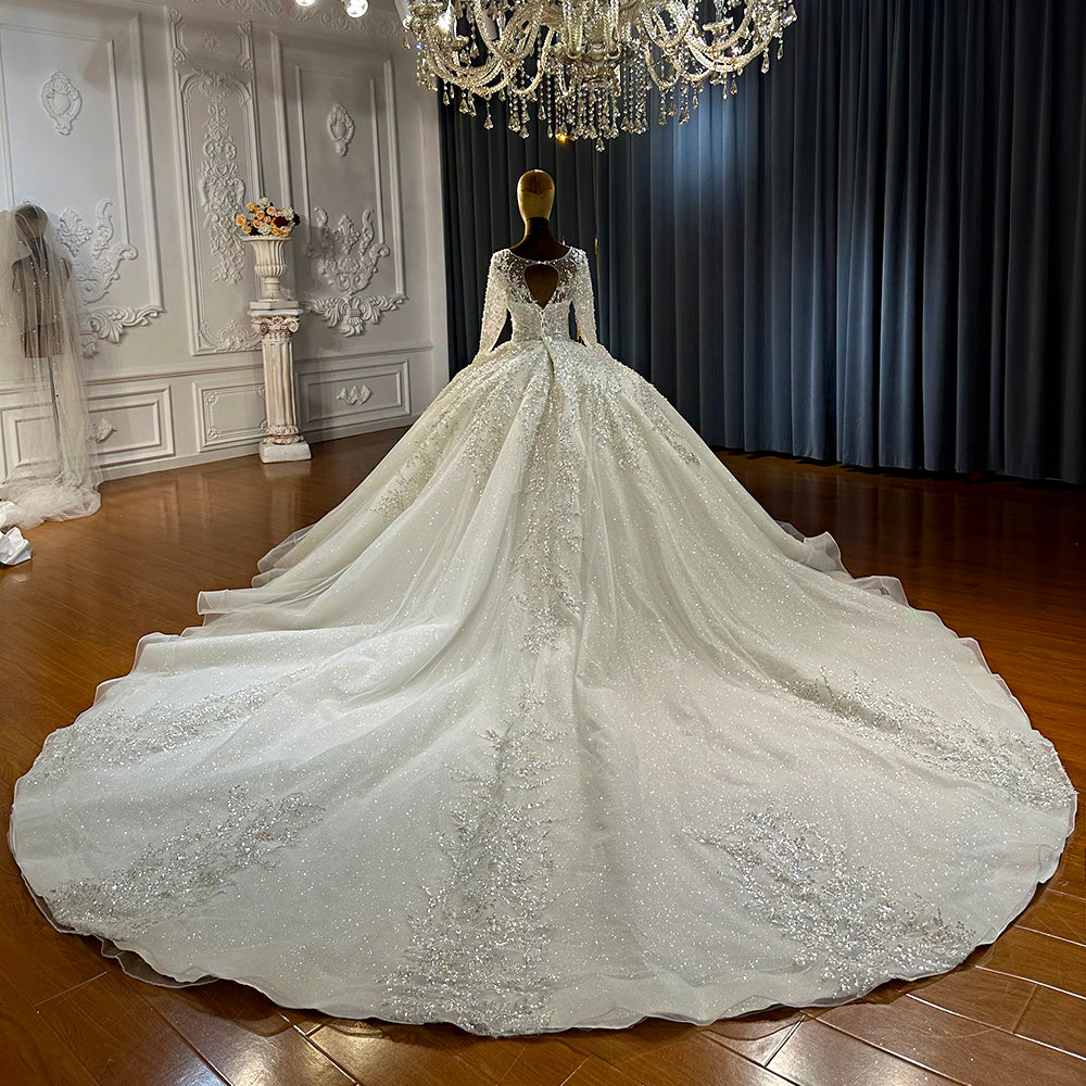 Beautiful Luxury spectacular Ball Gown Bridal Wedding Dresses - Image 4