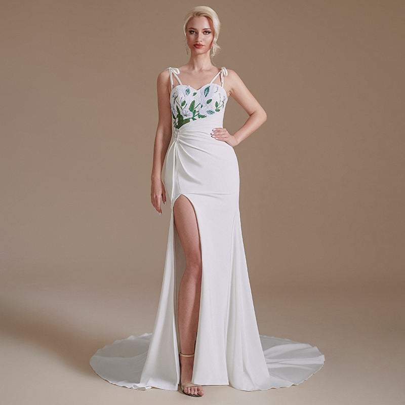 Sexy Spaghetti Strap Backless Mermaid Dress - Image 7