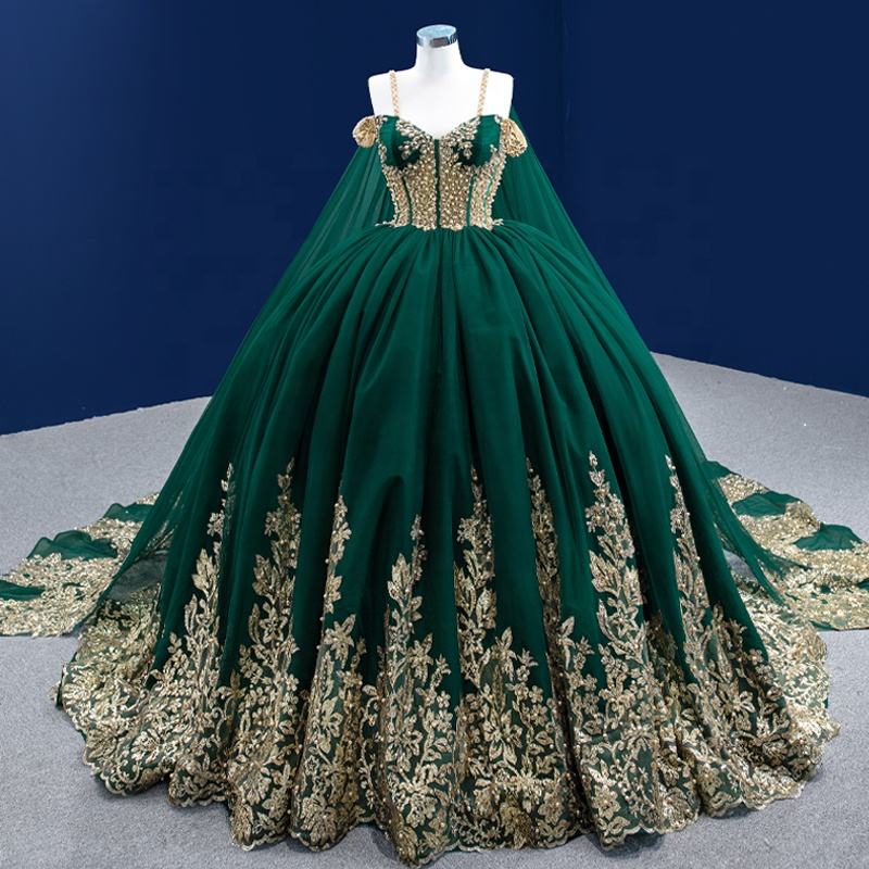 2022 Green Spaghetti Strap Party Gown Evening Dress