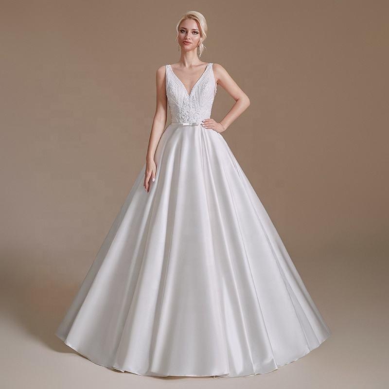 Sexy Simple White Bridal Gowns Wedding Dress