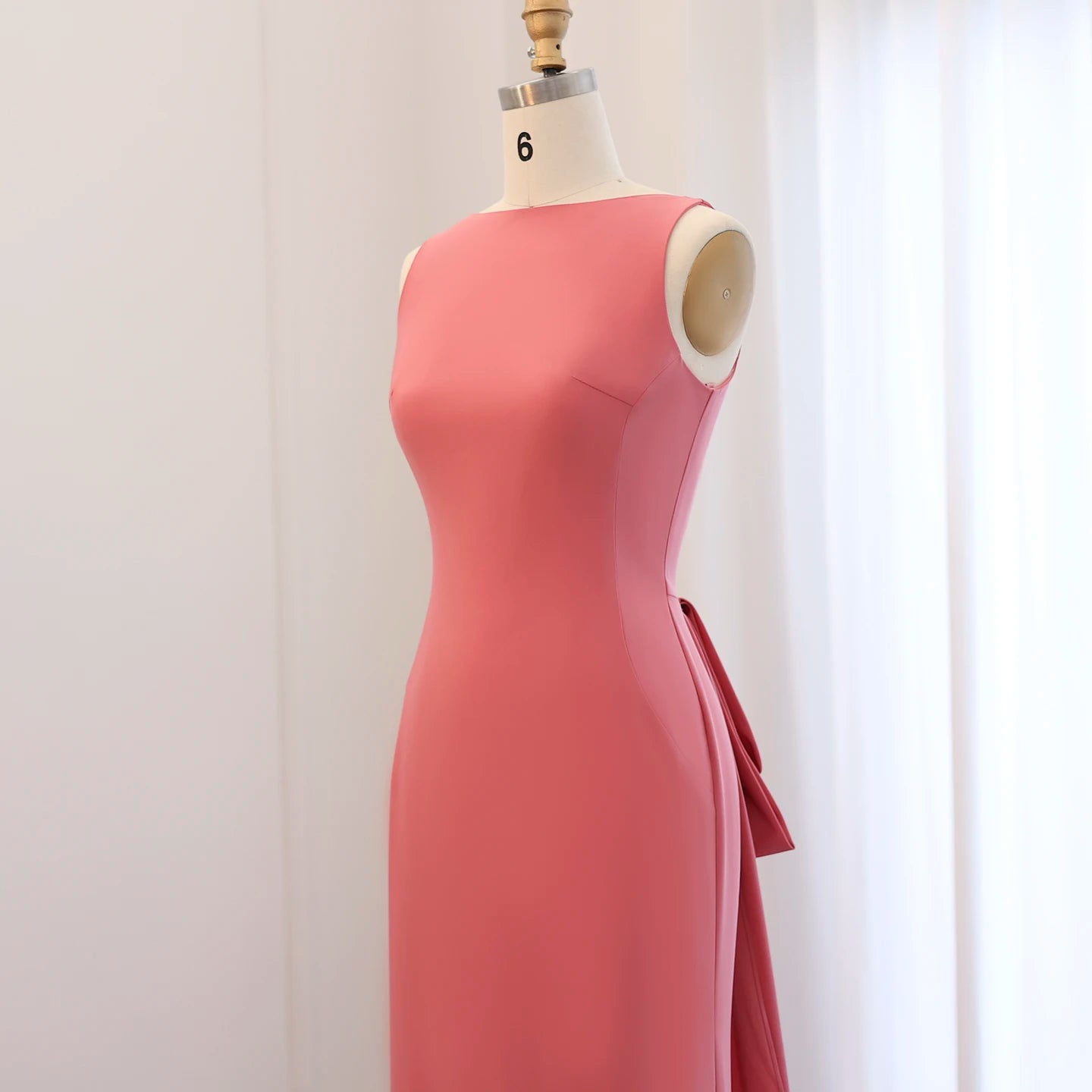 Pink Scalloped Evening Dresses Lilac Luxury Butterfly Beaded Women Wedding Party Gown - Image 8