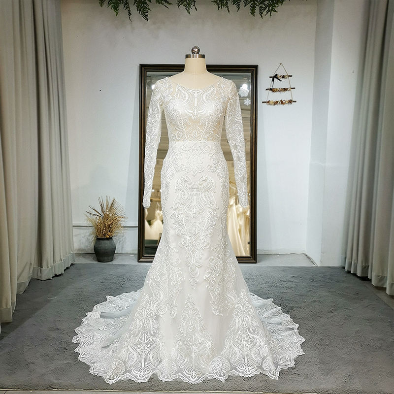 White Floral Print Spaghetti Strap V-neck Ball Gown Wedding Dress
