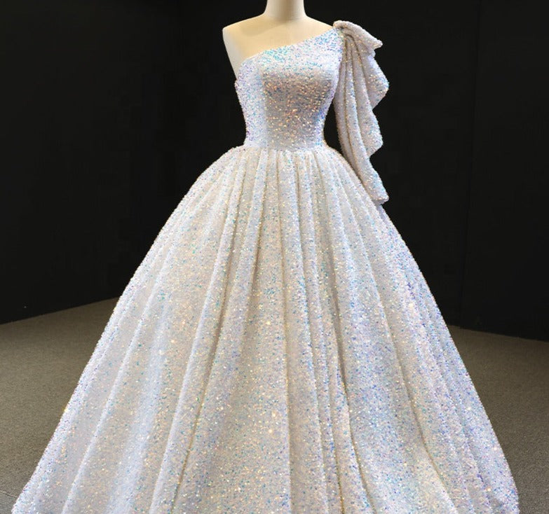 bridal full sequin luxury latest design wedding dress bridal gowns - Image 5