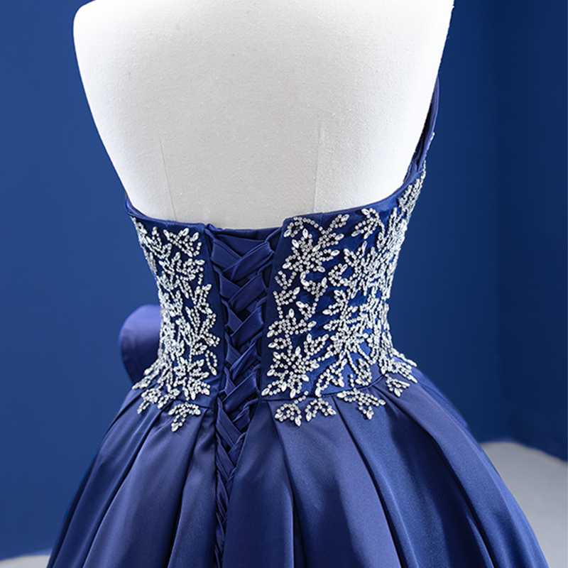 Ladies Elegant Dinner Sleeveless Long Slit Embroidered Party Evening Dress - Image 7