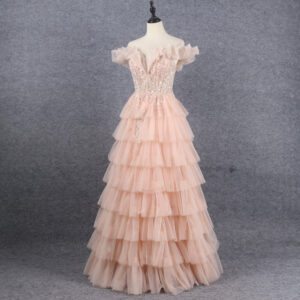 women's evening dress sexy fantasy high-end one-shoulder light luxury women's dress