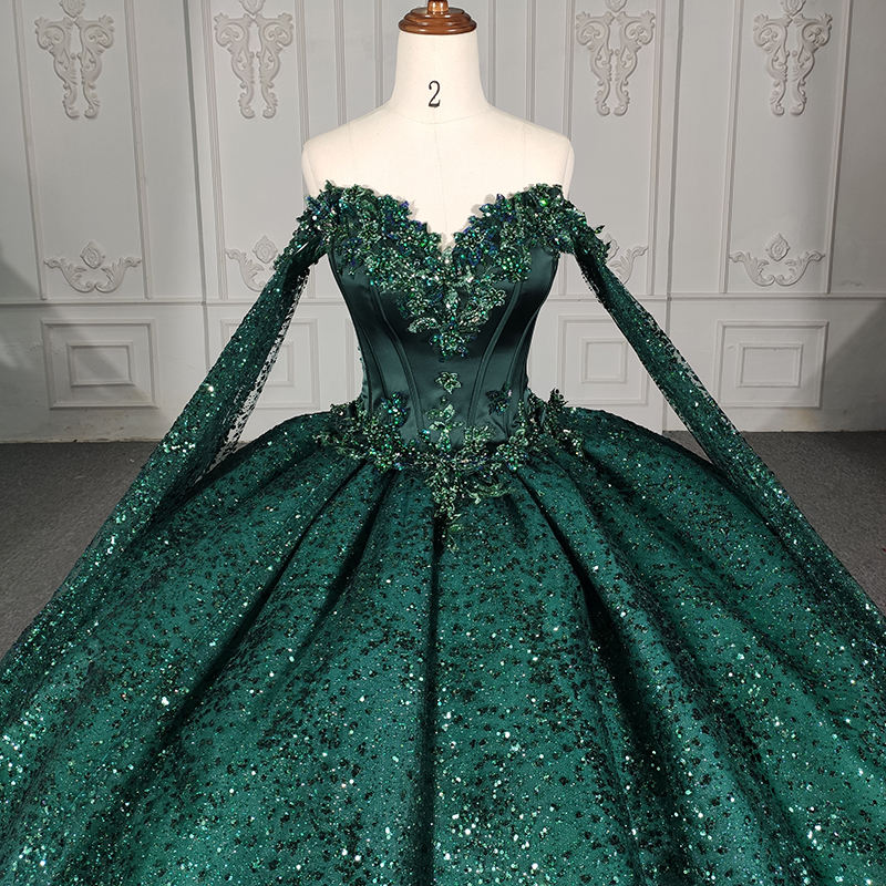 Elegant Prom Dress Party Sequin Long Sleeve Evening Dress