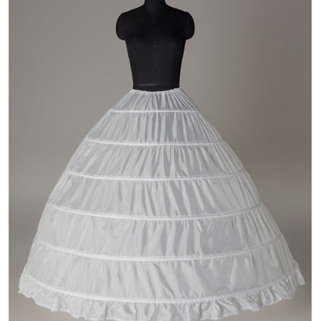 White High Quality Petticoat New 6 Hoops Petticoats For Wedding dress - Image 3
