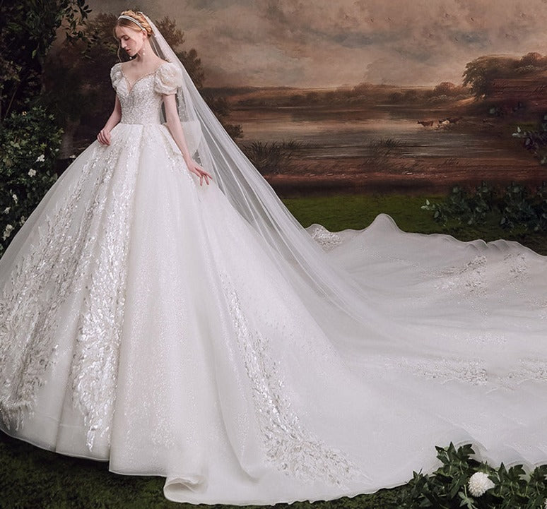 Princess Women Fashion New Design Formal Bridal Gowns Dress Wedding - Image 5