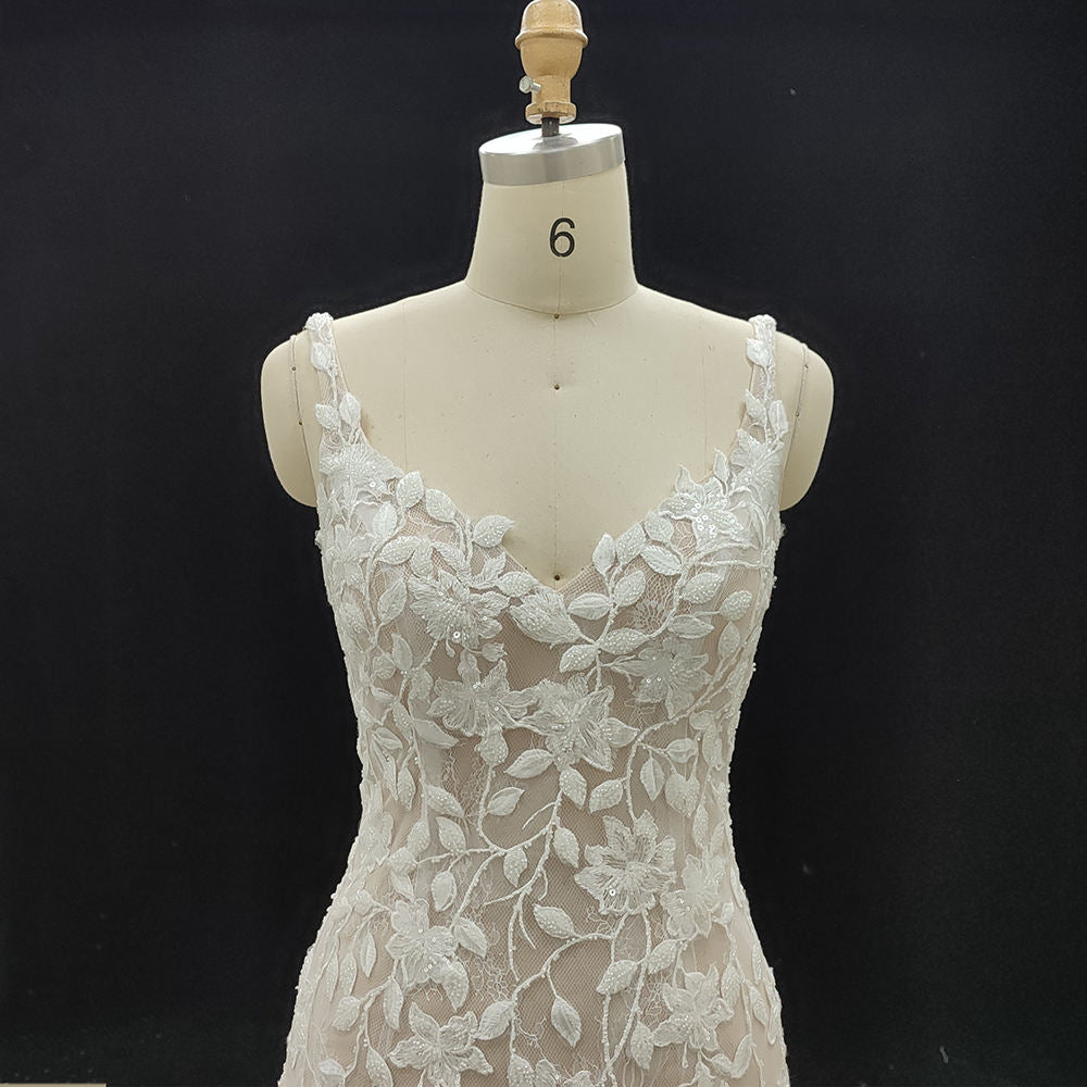 Luxury Wedding Dress Elegant White Mermaid Wedding Dress 2023 - Image 4