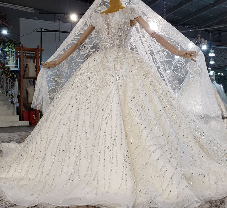 Heavy Beading Sequin Luxury Women Elegant Dresses For Weddings - Image 8