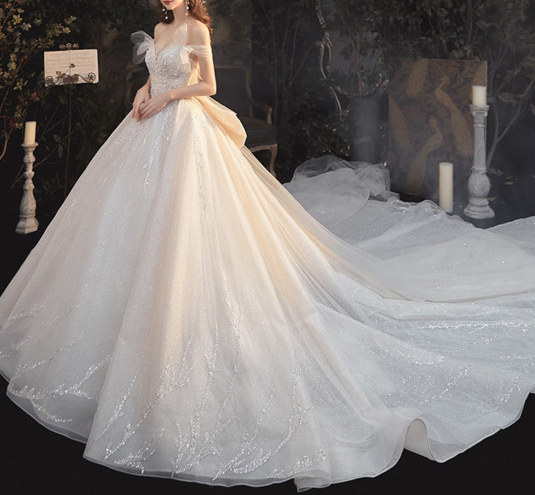 Off Shoulder Robe De Mariage Wedding Dress Bridal Gown