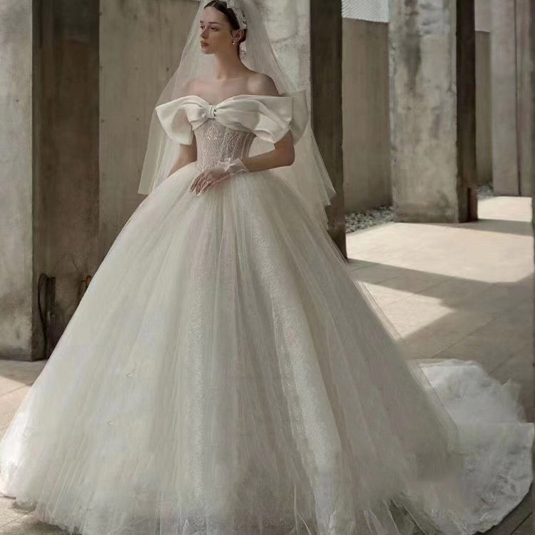 Luxury Crystal Off Shoulder Bridal Sweetheart wedding Gowns Dress - Image 6
