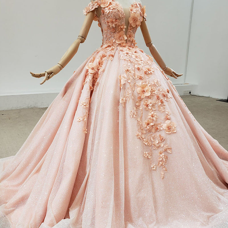 High Quality Evening Dress Ladies Off Shoulder Pink Sequin Dress Prom Evening Dress