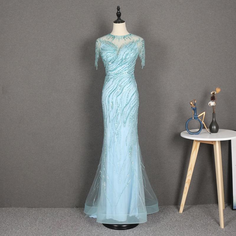 Embroidery Elegant Women Beautiful Long Dress Elegant Evening Party Dress