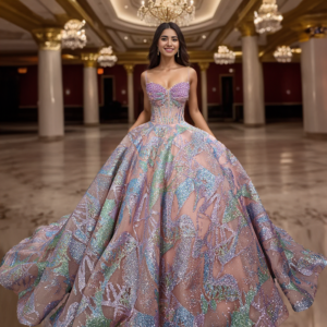 Luxury Beading Prom Dresses Tulle Sling Classic Evening Dress