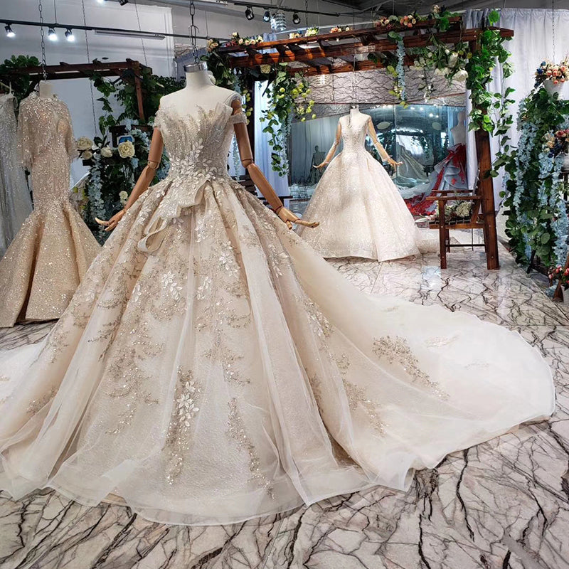 floral dress off shoulder bridal wedding dress