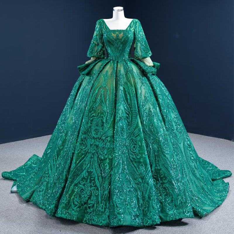 Elegant Sequined Long Sleeve Party Evening Dresses Women - Image 5