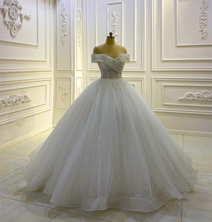 Wedding Dress Latest Design Cross White Lace - Image 2