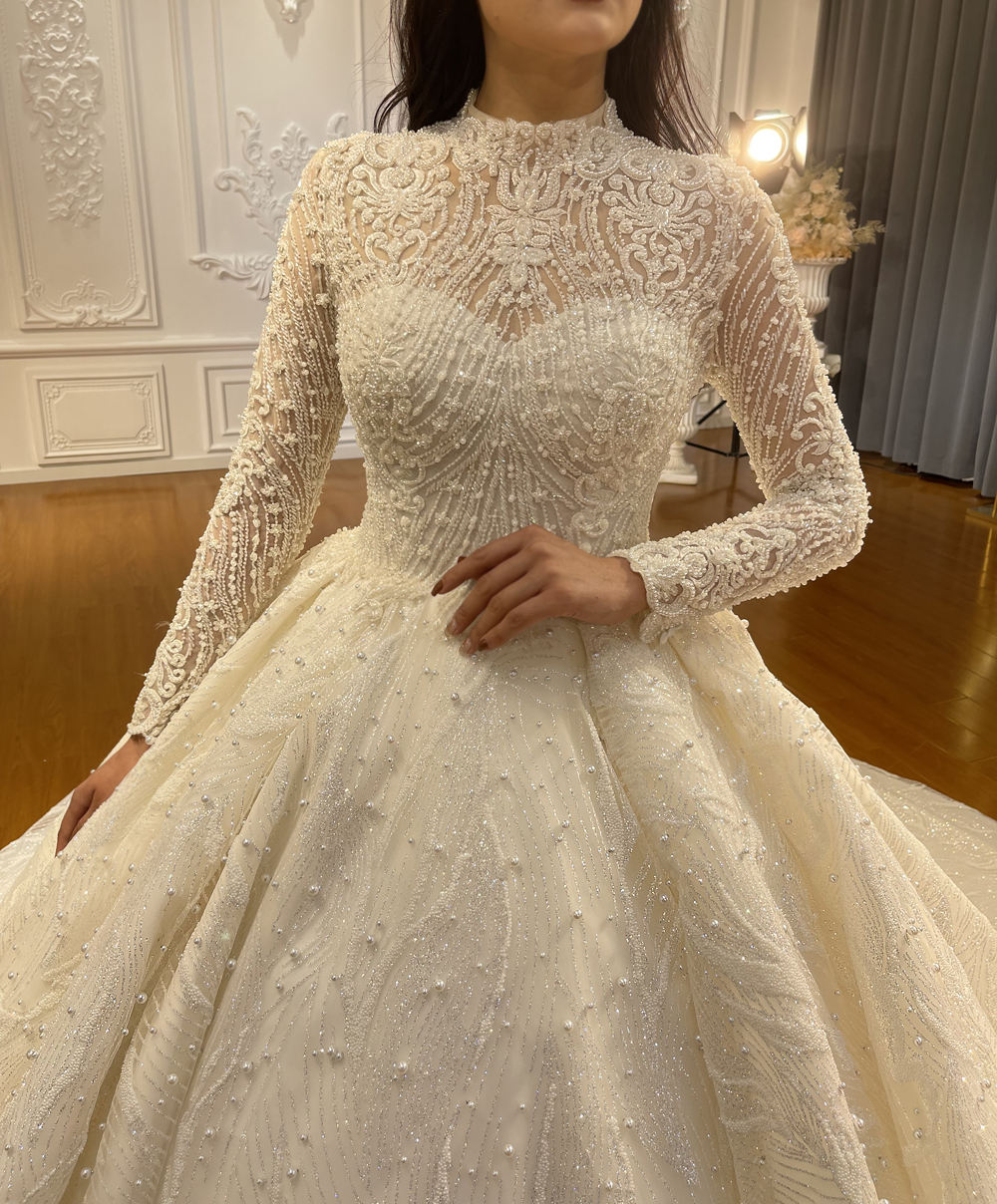 Wedding Dress Bride Long Sleeve Lace High Quality Wedding Dress For Women - Image 5