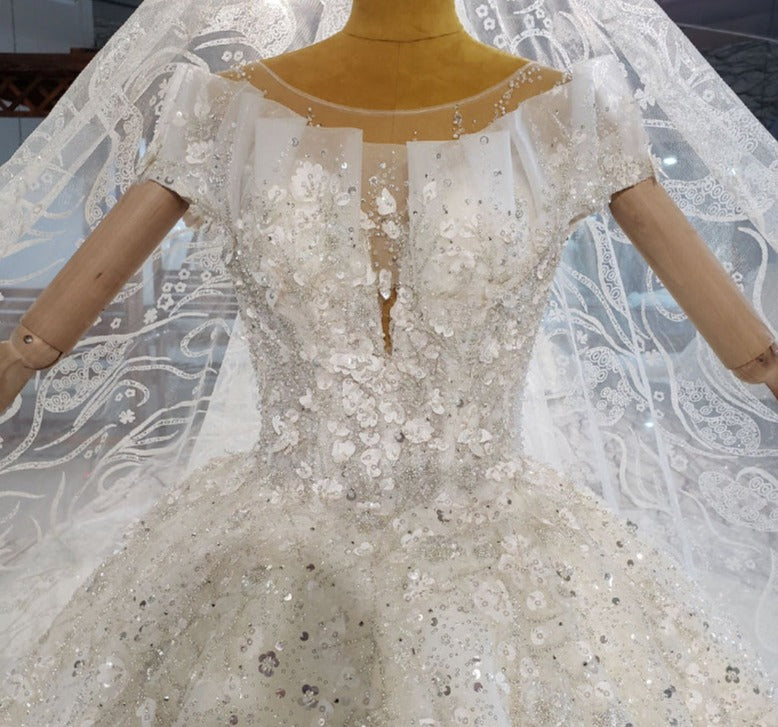 Heavy Beading Sequin Luxury Women Elegant Dresses For Weddings - Image 4