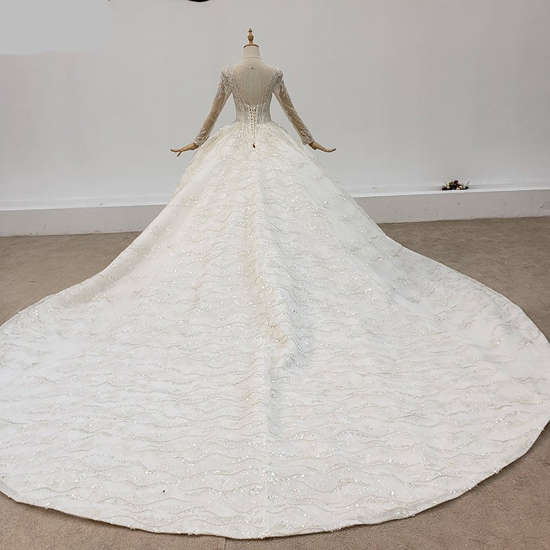 Wedding Dress Material Wedding Dress Bridal Gown Latest Design - Image 4
