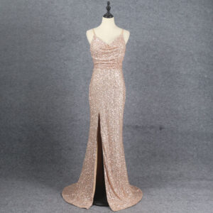 Sleeveless Dinner Gown Elegant Applique Evening  Ladies Party Dress