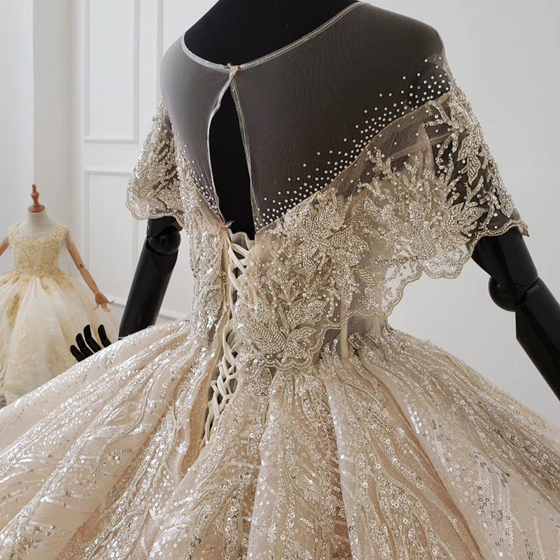 Bohemian Boho Crystal Luxury Vestidos De Novia Wedding Dress - Image 8