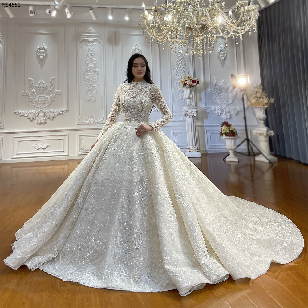 Wedding Dress Bride Long Sleeve Lace High Quality Wedding Dress For Women - Image 6