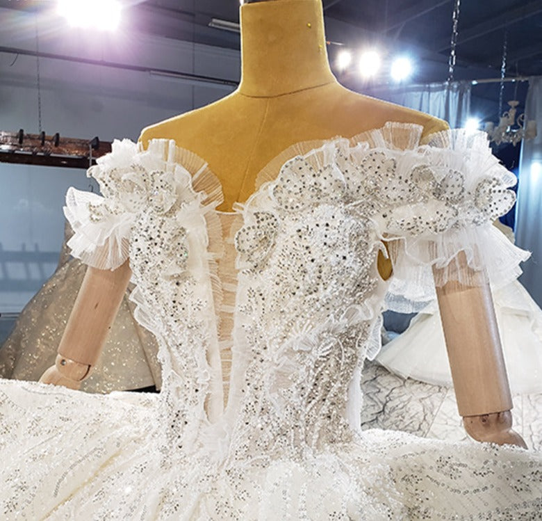 Design Deep V Neck Fashion Women Bridal Gowns Wedding Dress - Image 7