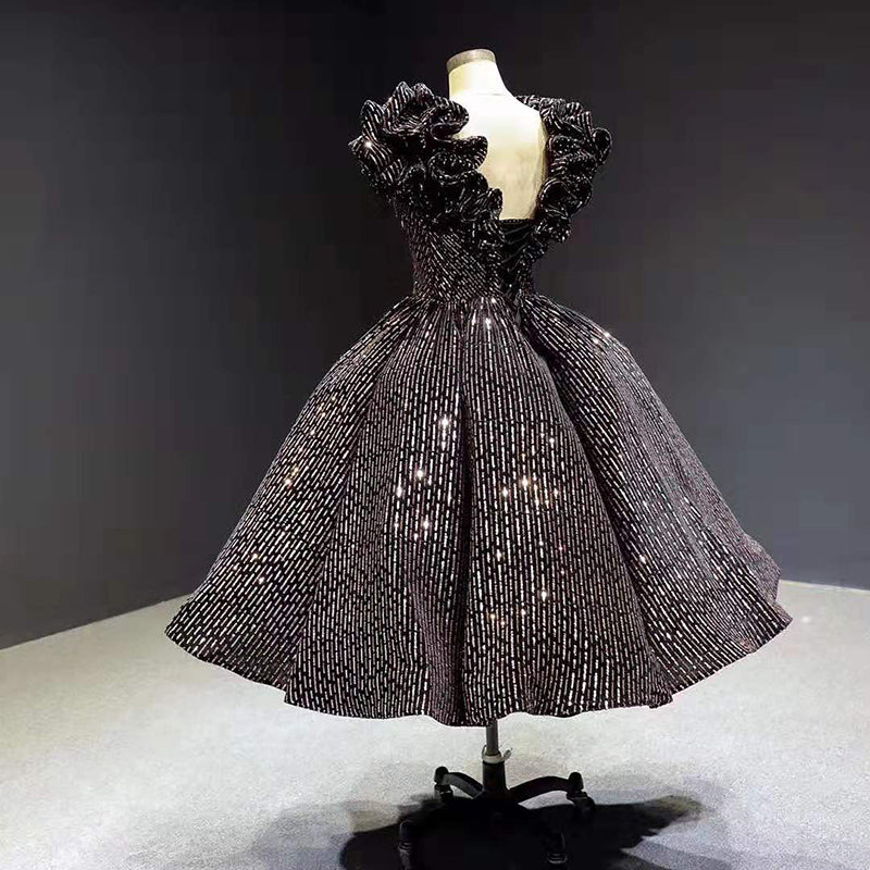 high quality pleat dress medium length special occasion women dresses - Image 8