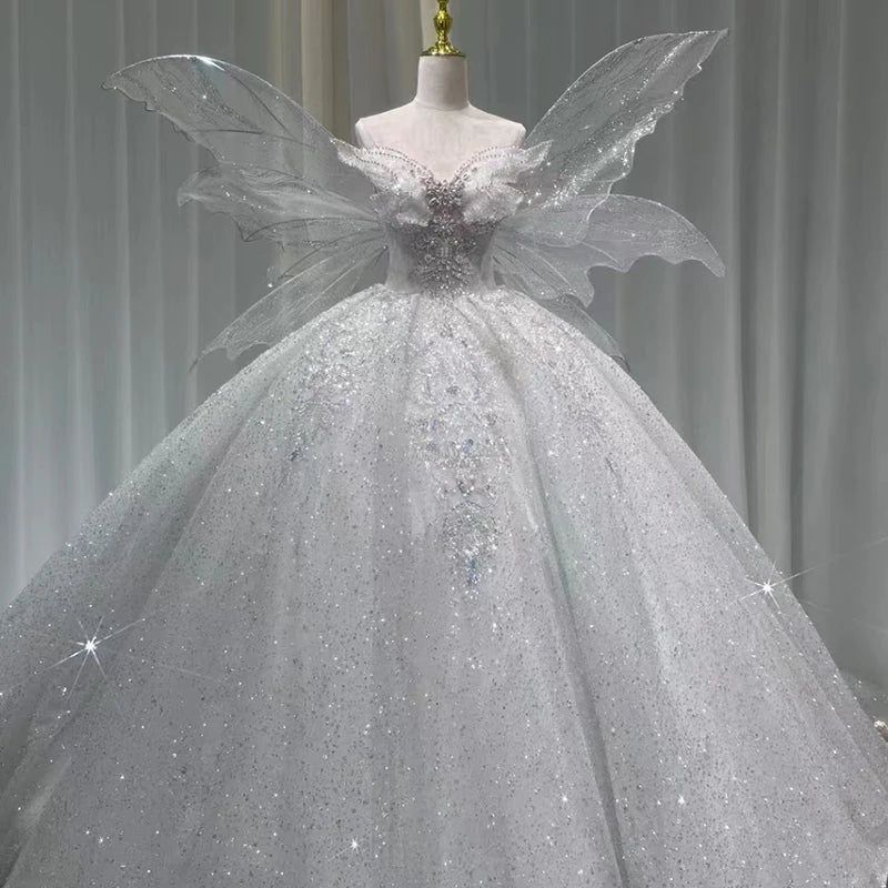 Luxury Sleeveless Bridal Ball Gown Women's Wedding Dresses