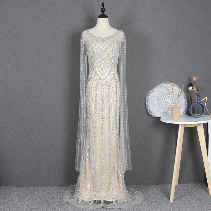 Fashion Design Long Sleeve Party Gowns For Women Evening Dress - Image 2