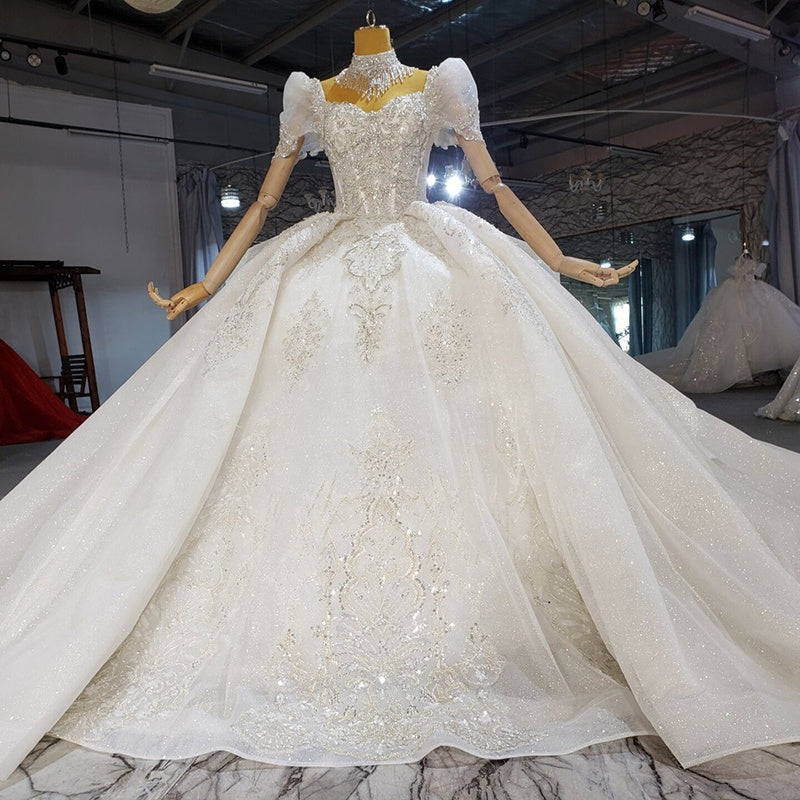 High Quality Lace Elegant Retro Simple Trailing Girl Wedding Dress Wedding Supplies Wedding Dress