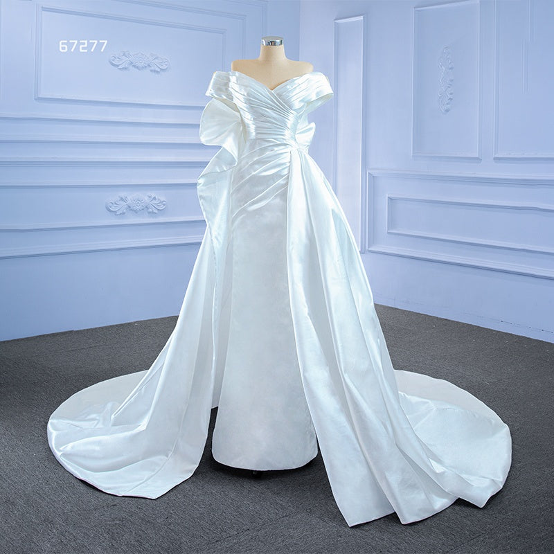Boho Off Shoulder Sweetheart A Line Wedding Dress Bridal Gown