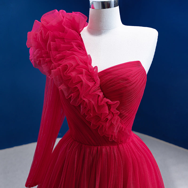 The Latest Dress Design Lace Elegant Dress Shoulder 3D Flower Lace Evening Dress 2022 - Image 6