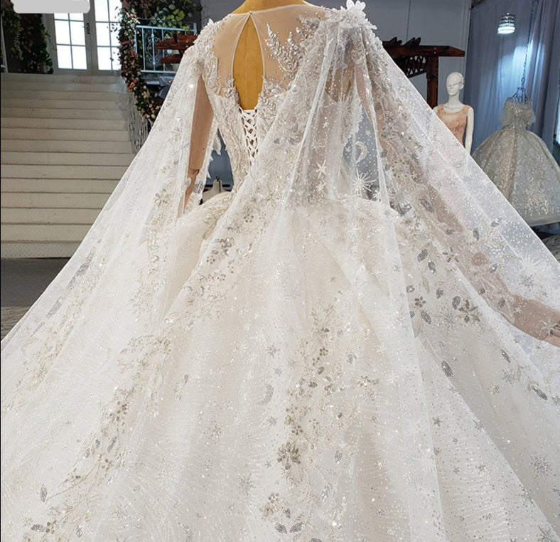 Luxury 3D Flower Elegant Bridal Ball Gown Wedding Dresses - Image 7