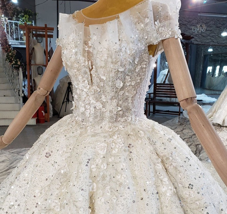 Heavy Beading Sequin Luxury Women Elegant Dresses For Weddings - Image 3