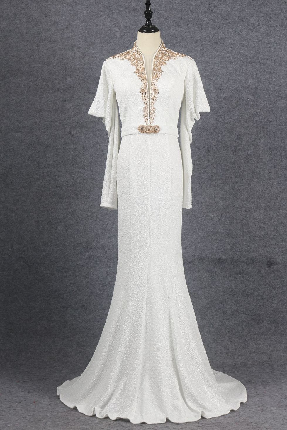 Formal Women Elegant Prom Gown Satin With Embroider For Evening Dresses - Image 7
