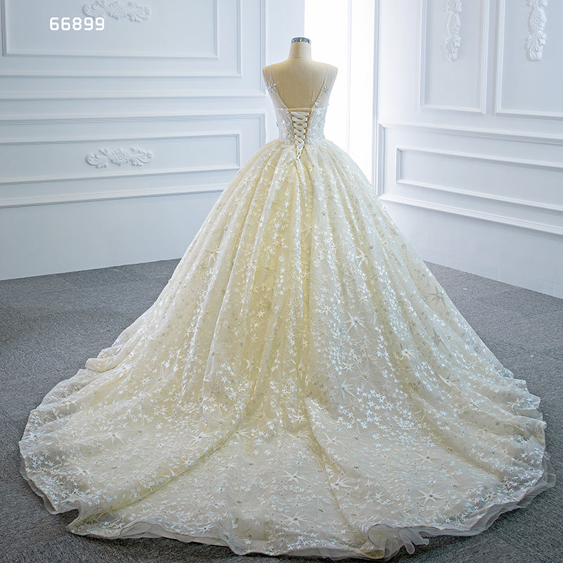 Appliques Wedding Gown Bridal Long Wedding Dress - Image 7
