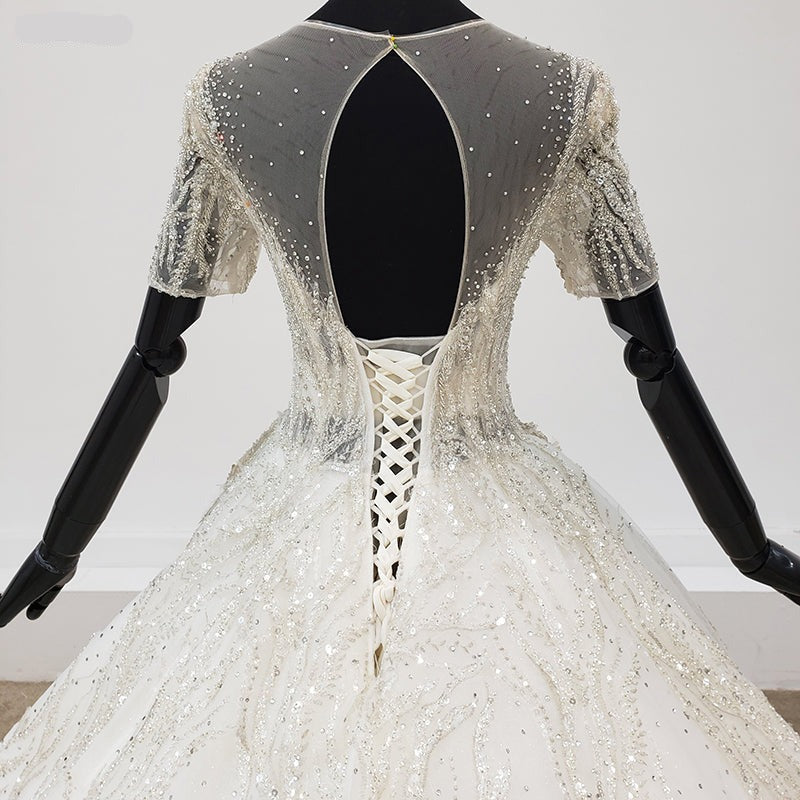 Wedding Dress Turkey Luxury Beading Crystal Wedding Dress - Image 8