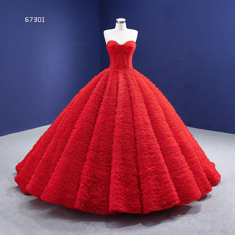 off shoulder strapless crystal 3d evening dresses ball gown dresses