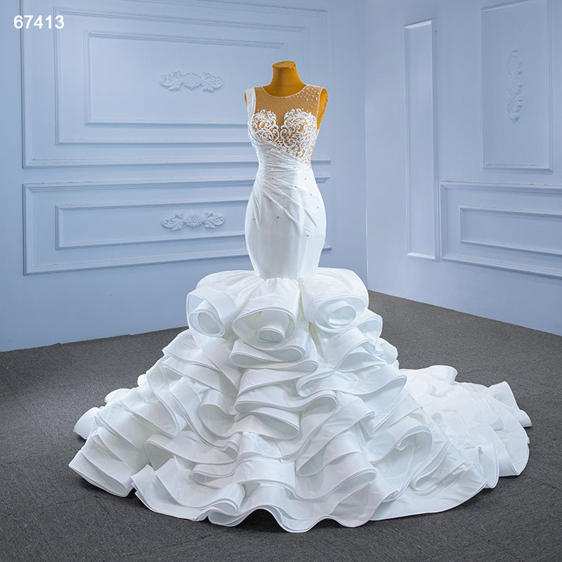 Luxurious Sweetheart  Mermaid  Bridal Gowns Wedding Dress
