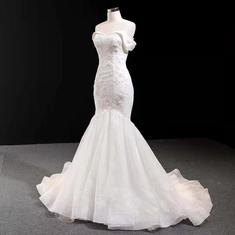off shoulder dress mermaid wedding gown girls bridal dresses china