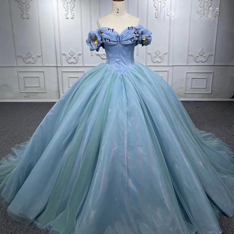 princess style Simple Sweetheart Butterfly Evening Formal Dresses For Women