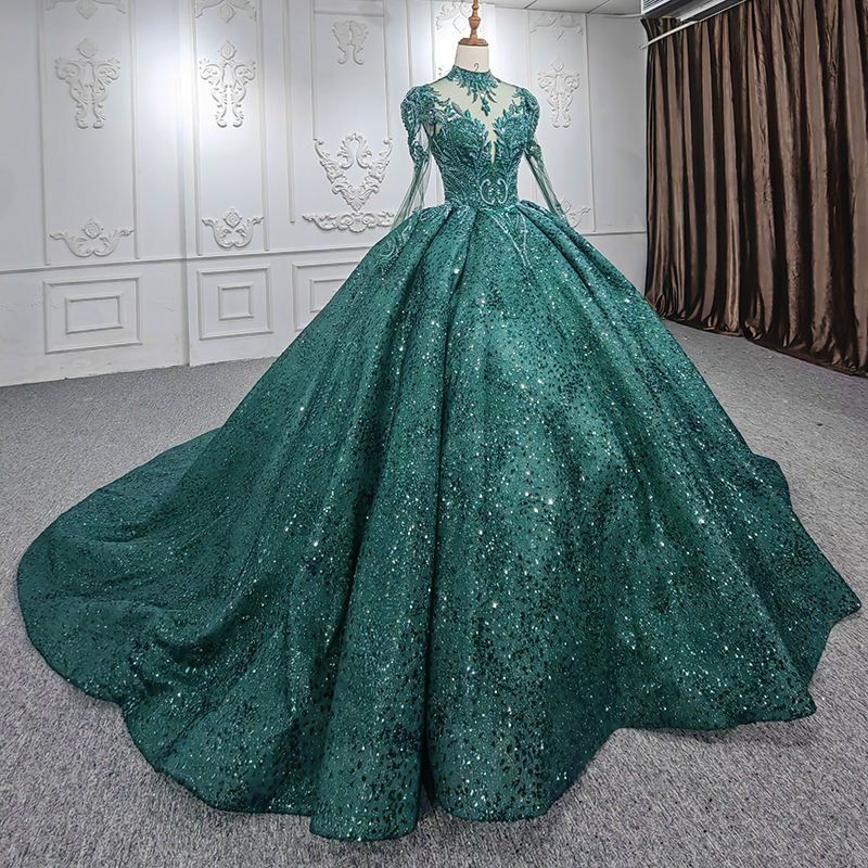 Sequin Long Party Evening Gown Hot Elegant Modest Sexy Dresses - Image 7