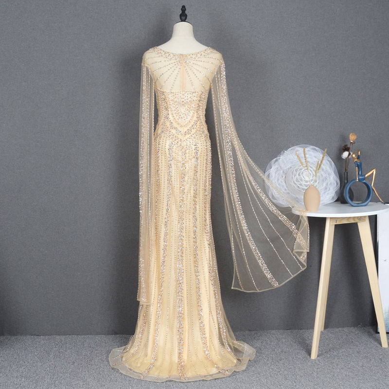 Fashion Design Long Sleeve Party Gowns For Women Evening Dress - Image 6