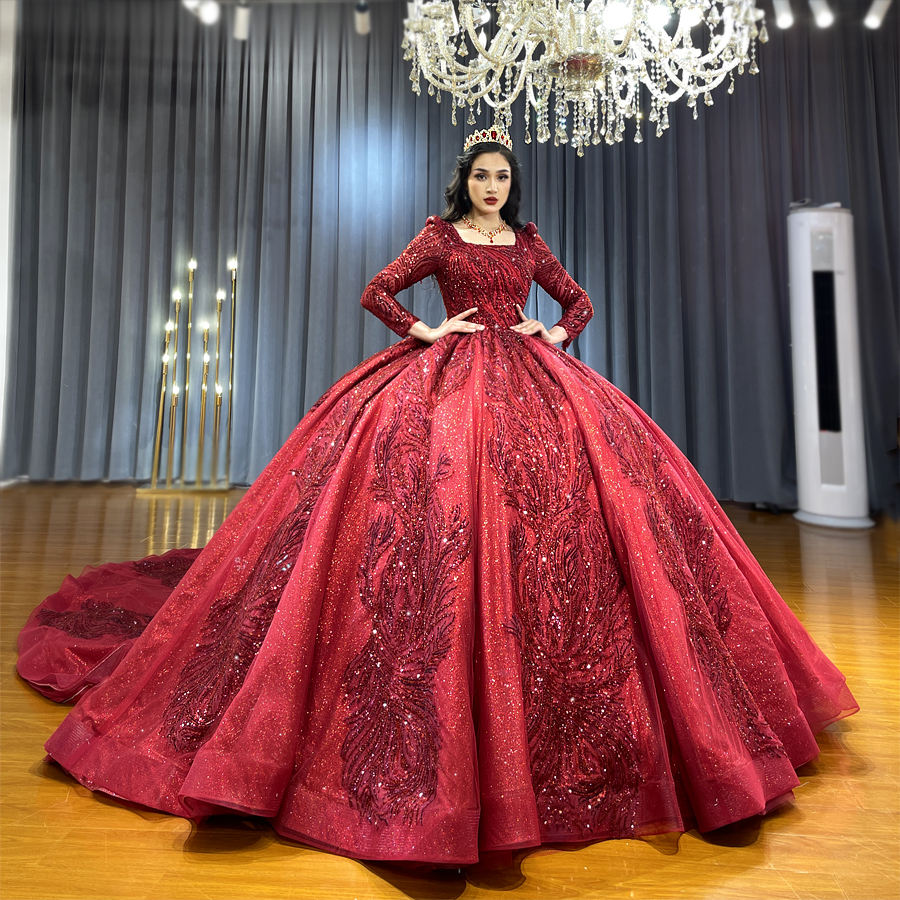 Elegant Long Sleeve Wedding Party Women Dresses For Engagement Party Dress