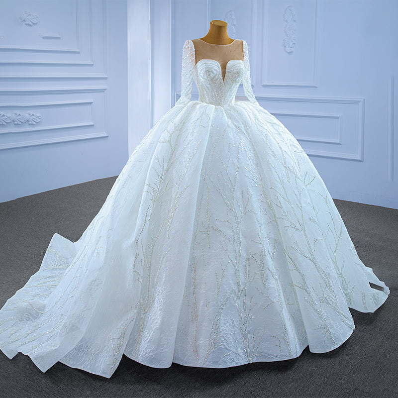 Sexy Sweetheart White Bling Bling Real Wedding Dress Bridal Dress Lace