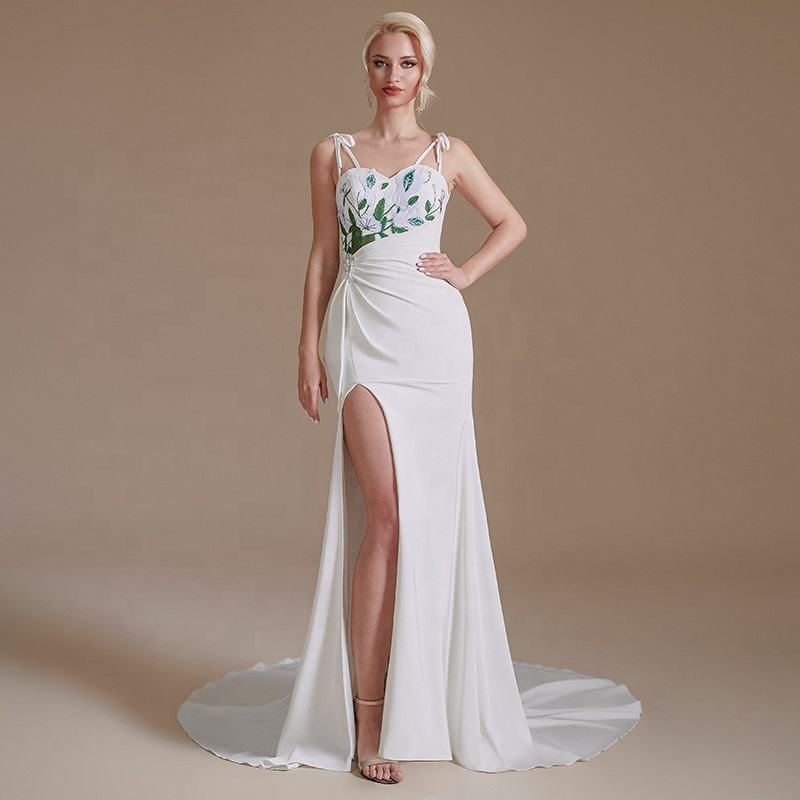 Sexy Spaghetti Strap Backless Mermaid Dress